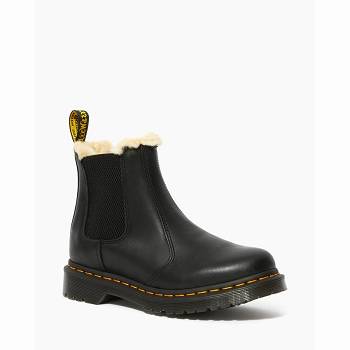 Dr Martens 2976 Faux Fur Lined - Cierne Chelsea Cizmy Damske, DR0270